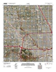 Houston Heights 2010 topographic map thumbnail