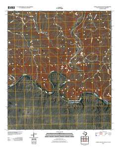 Lozier Canyon South 2010 topographic map thumbnail