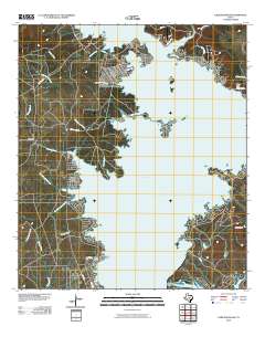 Lake Buchanan 2010 topographic map thumbnail