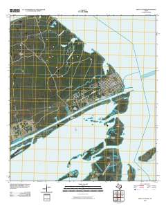 Port O'Connor 2010 topographic map thumbnail