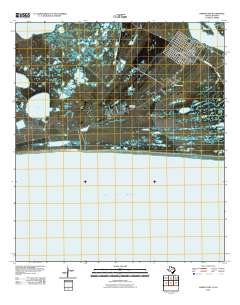 Sabine Pass 2010 topographic map thumbnail