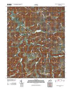 Dawson Springs SE 2010 topographic map thumbnail