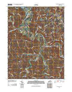 De Mossville 2010 topographic map thumbnail