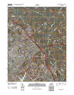 Lexington East 2010 topographic map thumbnail