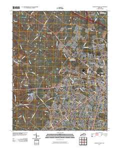 Lexington West 2010 topographic map preview