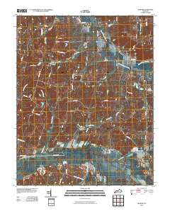 Milburn 2010 topographic map thumbnail