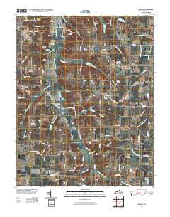 Kirksey 2010 topographic map thumbnail