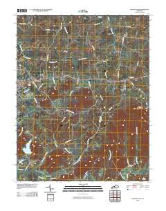 Lebanon East 2010 topographic map thumbnail