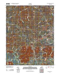 Lebanon West 2010 topographic map thumbnail