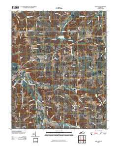 Oak Level 2010 topographic map thumbnail