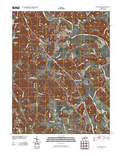 Morgantown 2010 topographic map thumbnail
