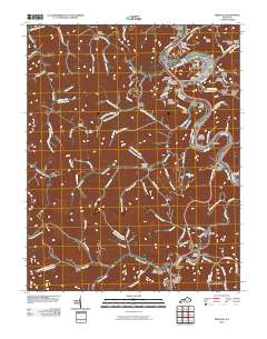 Pikeville 2010 topographic map thumbnail