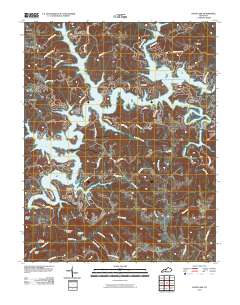 Nolin Lake 2010 topographic map thumbnail