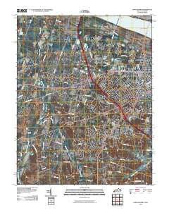 Paducah West 2010 topographic map thumbnail