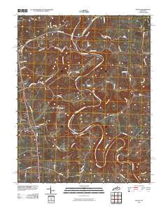 Salvisa 2010 topographic map thumbnail