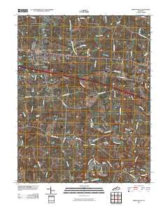 Simpsonville 2010 topographic map thumbnail