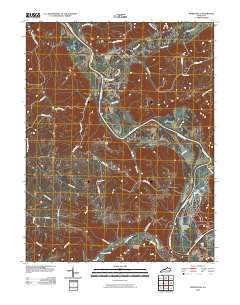 Worthville 2010 topographic map thumbnail
