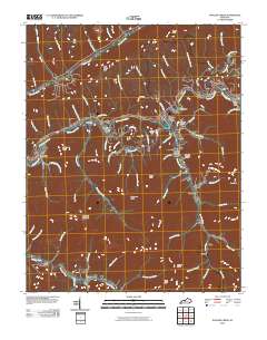 Wallins Creek 2010 topographic map thumbnail