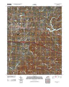 Shelbyville 2010 topographic map thumbnail