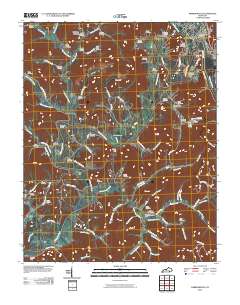 Barbourville 2010 topographic map thumbnail