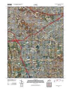 Louisville East 2010 topographic map thumbnail