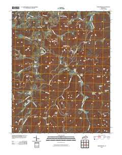 Powersburg 2010 topographic map thumbnail