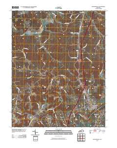 Munfordville 2010 topographic map thumbnail