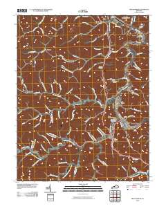 Prestonsburg 2010 topographic map thumbnail
