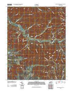Bradfordsville NE 2010 topographic map thumbnail
