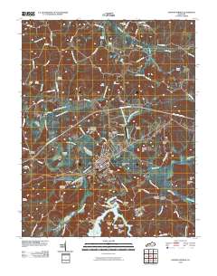 Dawson Springs 2010 topographic map thumbnail