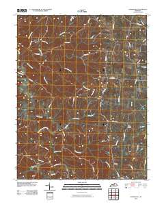 Cornishville 2010 topographic map thumbnail