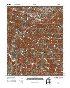 Glasgow South 2010 topographic map thumbnail