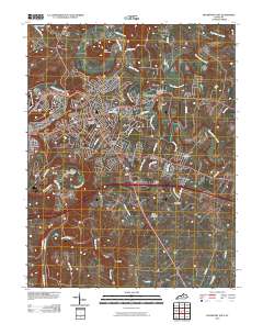 Frankfort East 2010 topographic map thumbnail