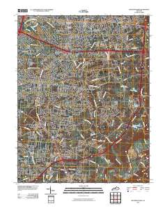 Jeffersontown 2010 topographic map thumbnail