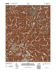 Hazard North 2010 topographic map thumbnail