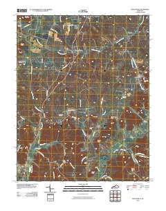 Hustonville 2010 topographic map thumbnail