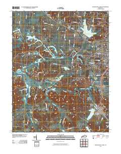 Madisonville West 2010 topographic map thumbnail