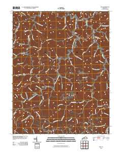 Inez 2010 topographic map thumbnail