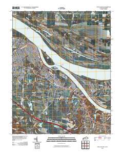 Paducah East 2010 topographic map thumbnail