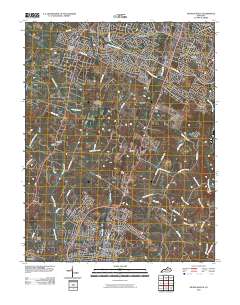 Nicholasville 2010 topographic map thumbnail