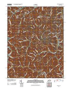 Redbush 2010 topographic map thumbnail
