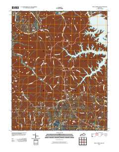 Wolf Creek Dam 2010 topographic map thumbnail