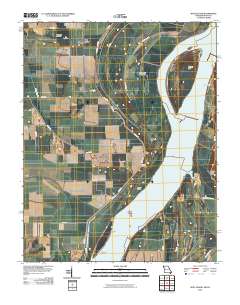 Wolf Island 2010 topographic map thumbnail