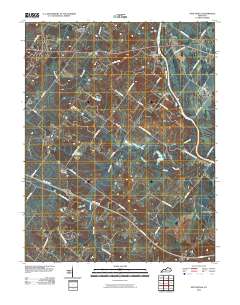 Spottsville 2010 topographic map thumbnail