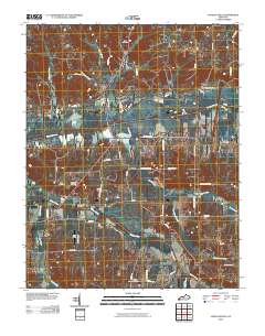 Lovelaceville 2010 topographic map thumbnail