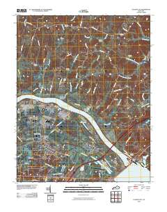 Calvert City 2010 topographic map thumbnail