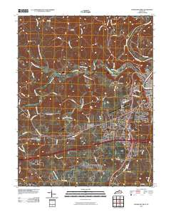 Frankfort West 2010 topographic map thumbnail