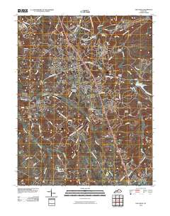 Vine Grove 2010 topographic map thumbnail