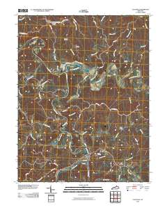 Claysville 2010 topographic map thumbnail