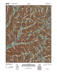 Clementsville 2010 topographic map thumbnail